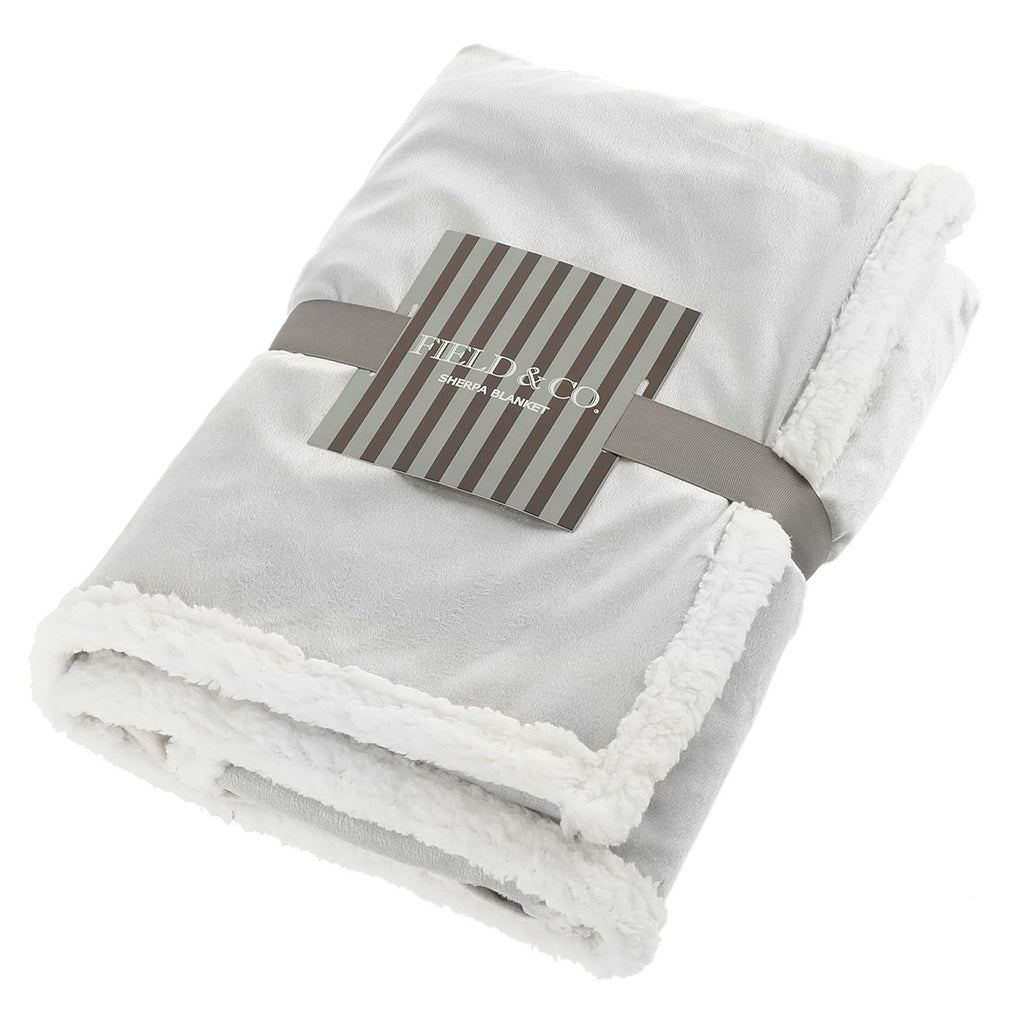 Field & Co. Grey 100% Recycled PET Sherpa Blanket