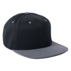 Flexfit Black/Grey Fitted Classic Two-Tone Cap