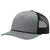 Richardson Heather Grey/Black/Black Split Five Panel Trucker Hat with Rope