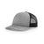 Richardson Heather Grey/Black Mesh Back Split Trucker Hat