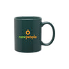 ETS Green C-Handle Ceramic Mug 11 oz