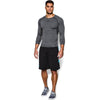 Under Armour Men's Charcoal HeatGear Armour L/S Compression Shirt