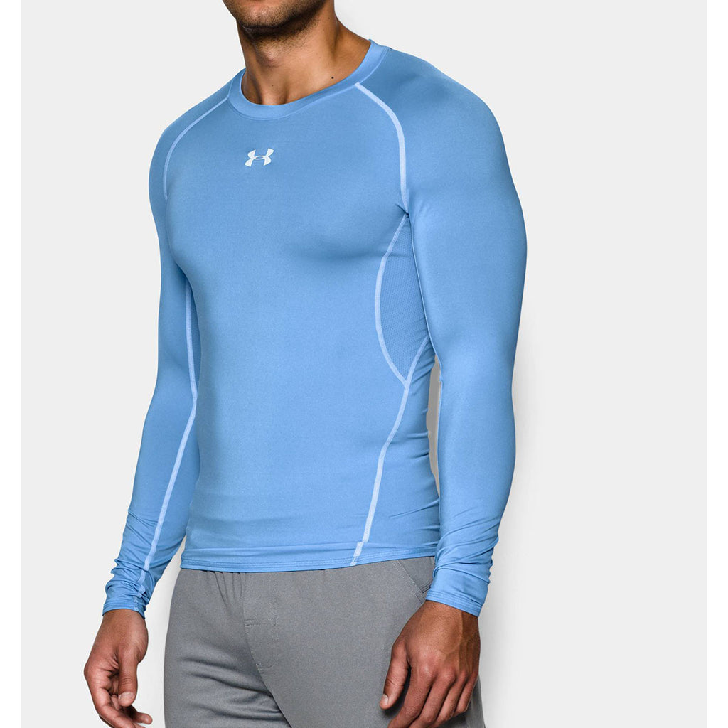 Under Armour Men's Carolina Blue HeatGear Armour L/S Compression Shirt