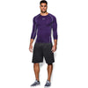 Under Armour Men's Purple HeatGear Armour L/S Compression Shirt