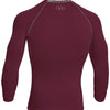 Under Armour Men's Burgundy HeatGear Armour L/S Compression Shirt