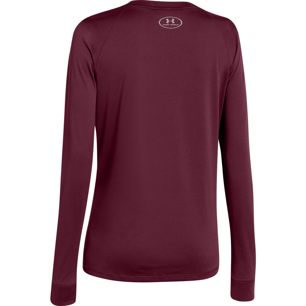 Under Armour Women's Maroon L/S Locker Tee