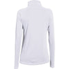 Under Armour Women's White Aluminum Stripe Tech 1/4 Zip