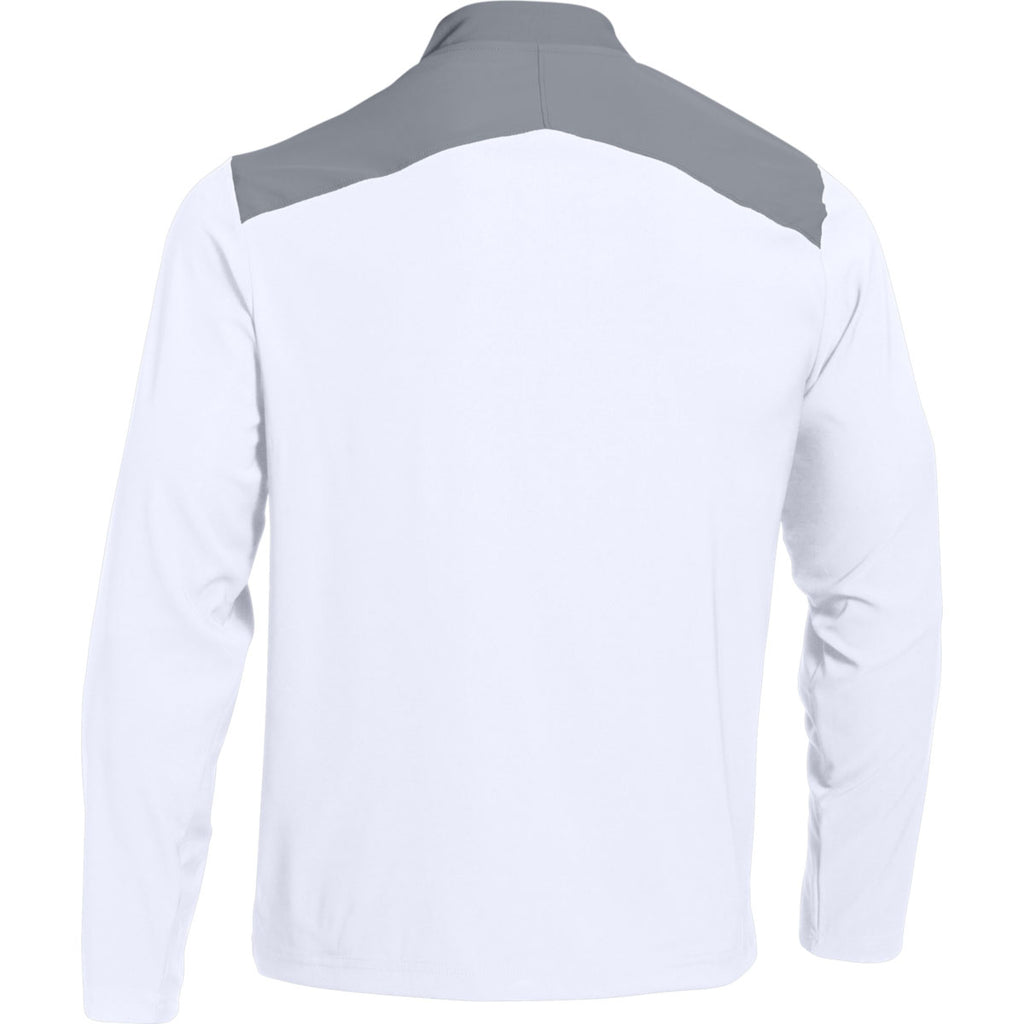 Under Armour Men's White Triumph Cage Jacket Long Sleeve