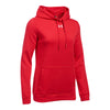 Under Armour Women's Red Hustle Fleece Hoody