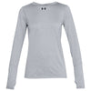 Under Armour Women's True Grey Heather Locker Tee Long Sleeve 2.0