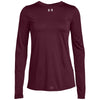 Under Armour Women's Maroon Locker Tee Long Sleeve 2.0