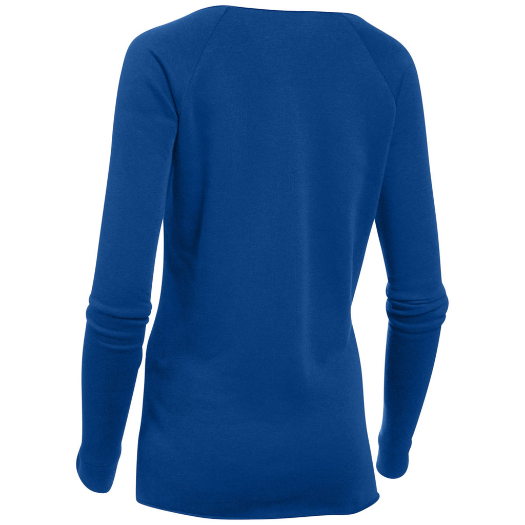 Under Armour Women's Royal Hustle Fleece Crew