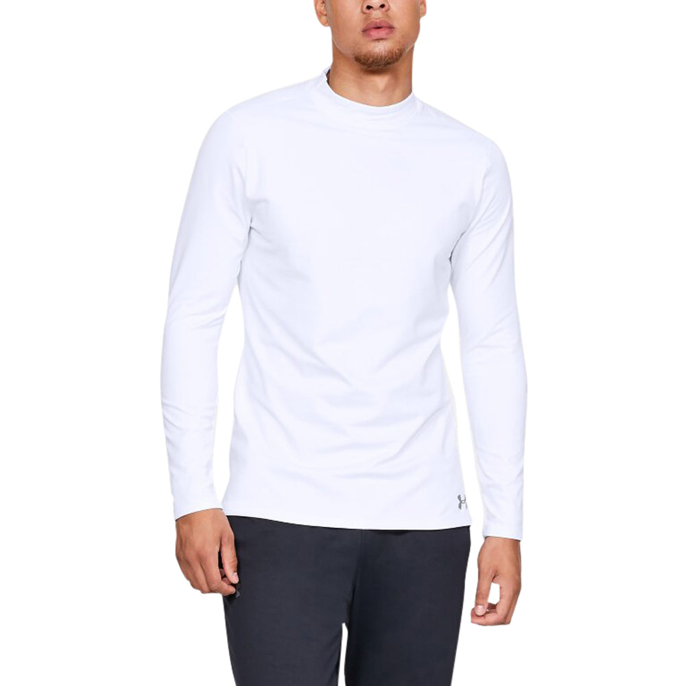 Under Armour Men's White CG Mock Fitted