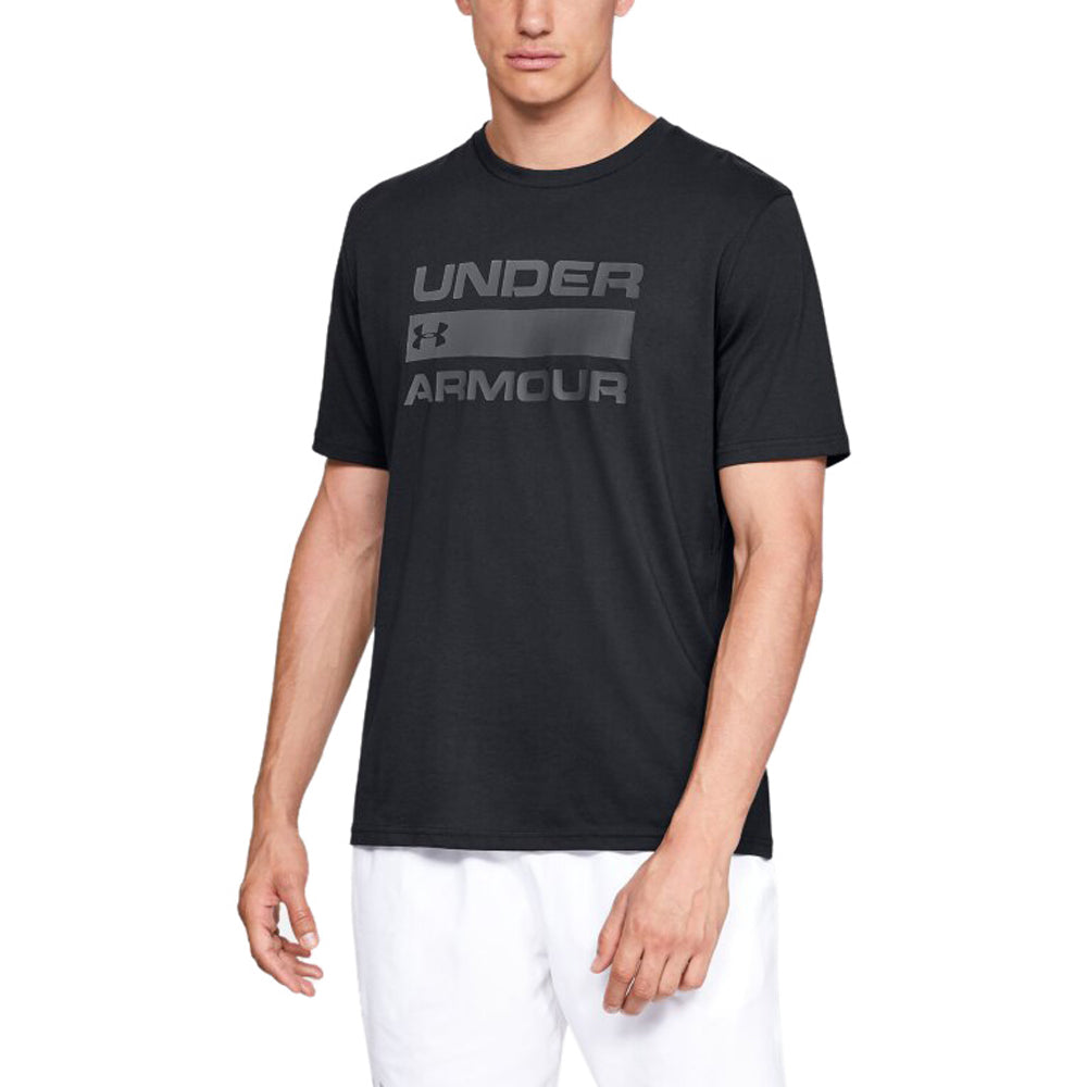 Under Armour Men's Black Team Issue Wordmark Short Sleeve