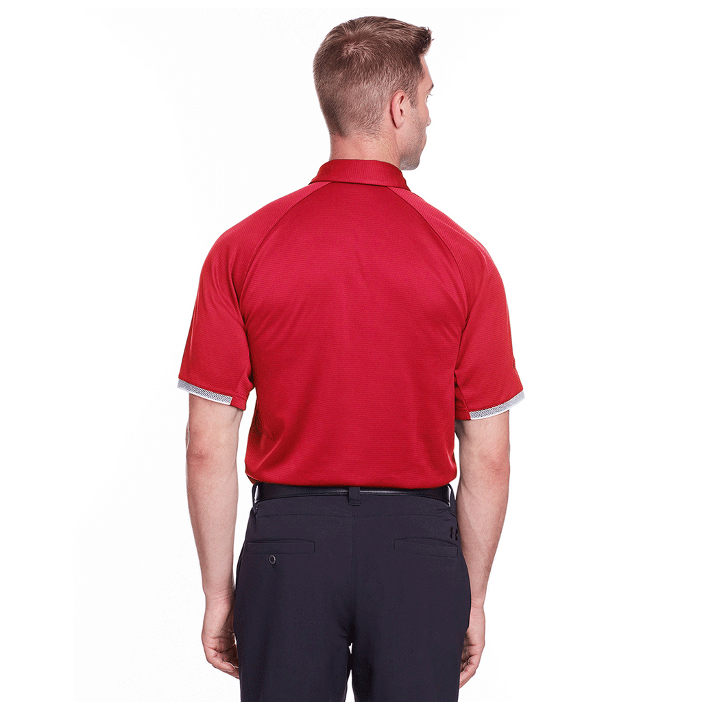 Under Armour Men's Red Corporate Rival Polo