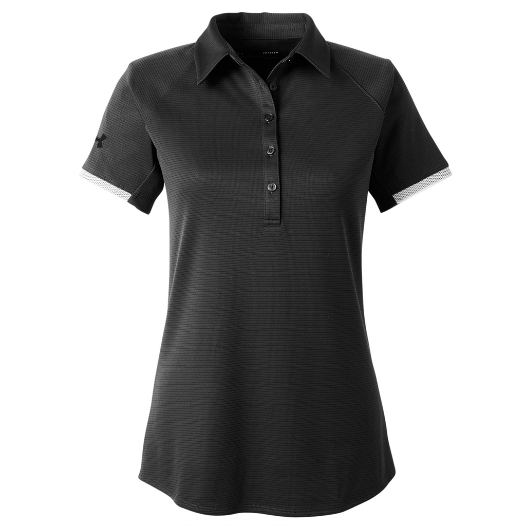 Under Armour Women's Black Corporate Rival Polo