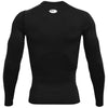 Under Armour Men's Black/White HeatGear Armour Long Sleeve Shirt