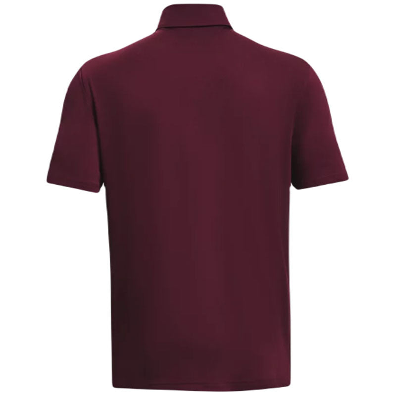 Under Armour Men's Maroon/White Tech Team Polo