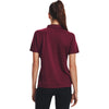 Under Armour Women's Maroon/White Tech Team Polo