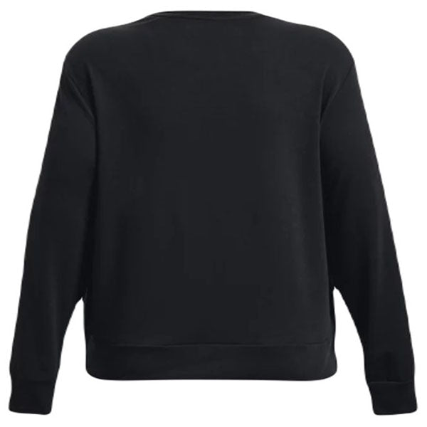 Under Armour Women's Black/White Rival Terry Crew