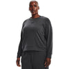 Under Armour Women's Jet Grey/Mod Grey/Black Rival Terry Crew