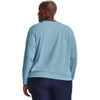 Under Armour Women's Opal Blue/White/Cruise Blue Rival Terry Crew