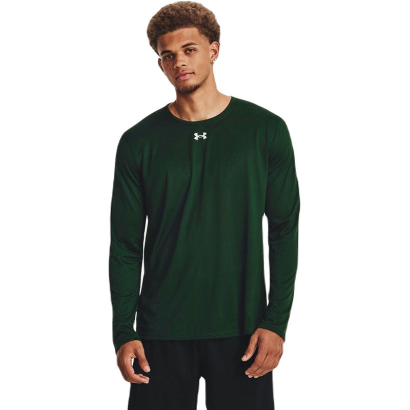 Under Armour Men's Forest Green/White Team Tech Long Sleeve