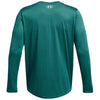 Under Armour Men's Coastal Teal/White Team Tech Long Sleeve