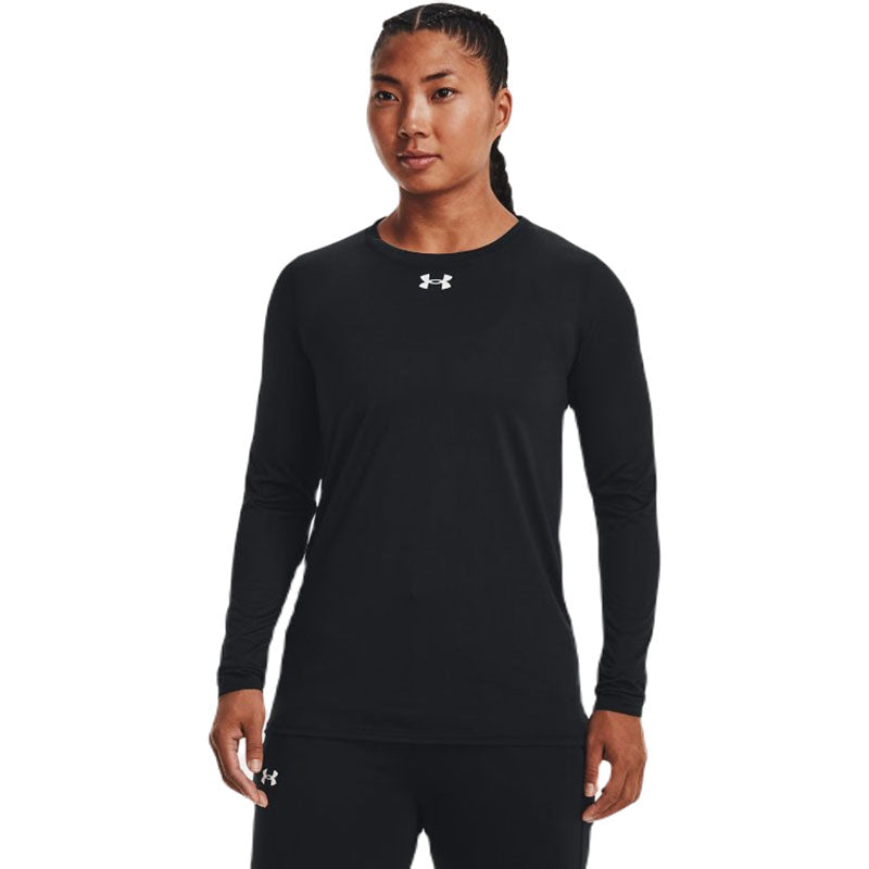 Under Armour Women's Black/White Team Tech Long Sleeve