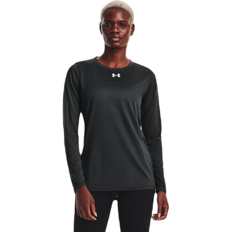 Under Armour Women's Stealth Grey/White Team Tech Long Sleeve