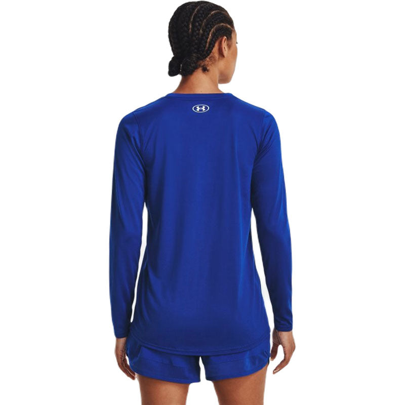 Under Armour Women's Royal/White Team Tech Long Sleeve