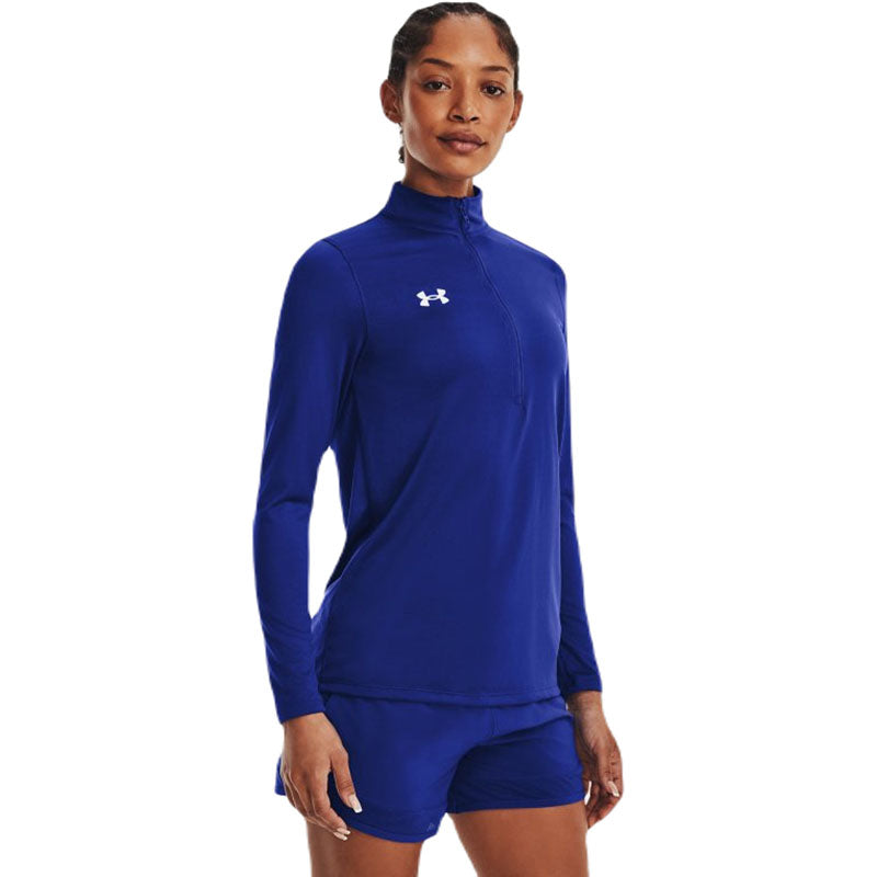 Under Armour Women's Royal/White Team Tech 1/2 Zip