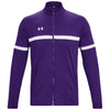 Under Armour Men's Purple/White Team Knit Warm-Up Full Zip