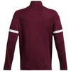 Under Armour Men's Maroon/White Team Knit Warm-Up Full Zip