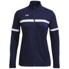 Under Armour Women's Midnight Navy/White Team Knit Warm Up Full-Zip