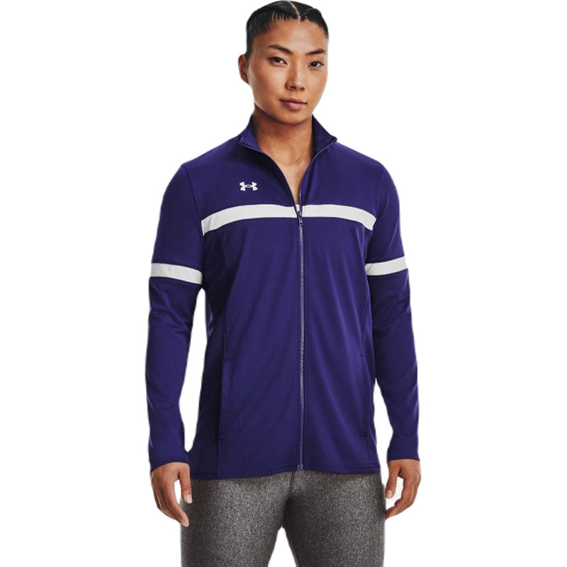 Under Armour Women's Purple/White Team Knit Warm Up Full-Zip