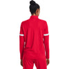 Under Armour Women's Red/White Team Knit Warm Up Full-Zip