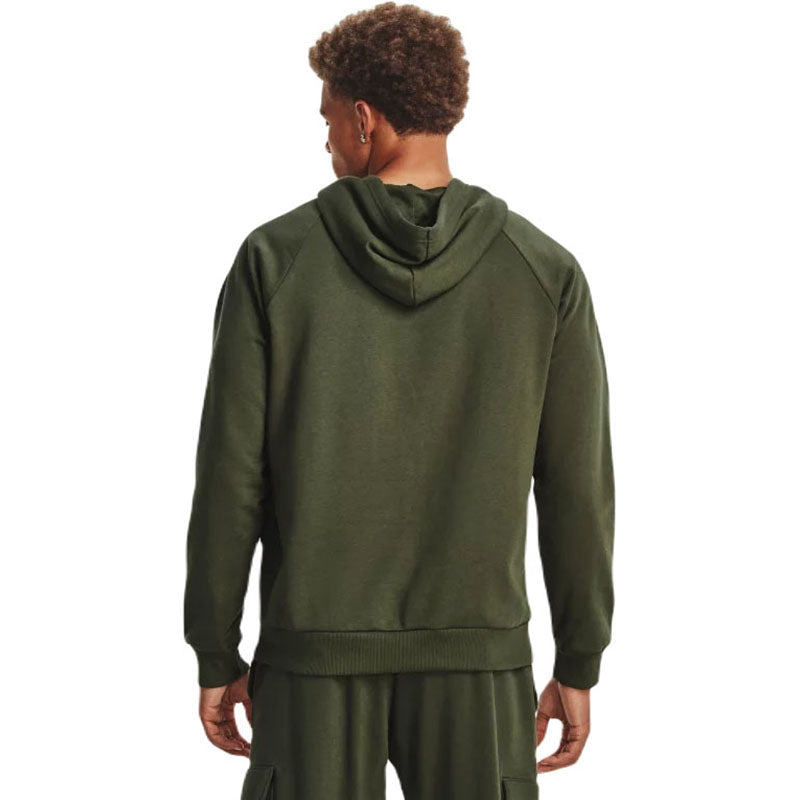 Under Armour Men's Marine OD Green/White Rival Fleece Hoodie