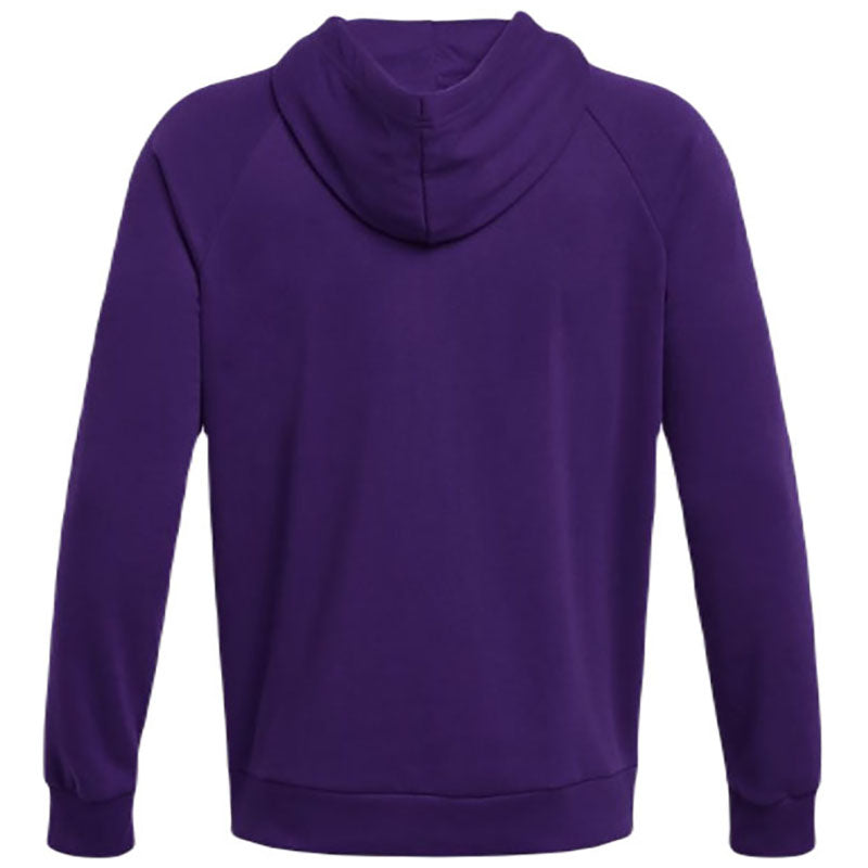 Under Armour Men's Purple/White Rival Fleece Hoodie