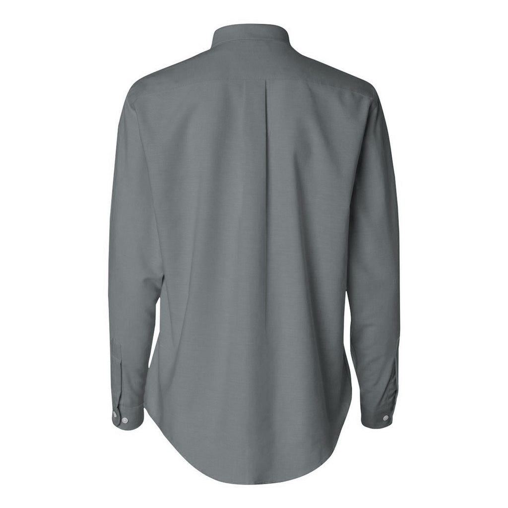 Van Heusen Women's Dark Grey Long Sleeve Oxford Shirt-Alpha Sized