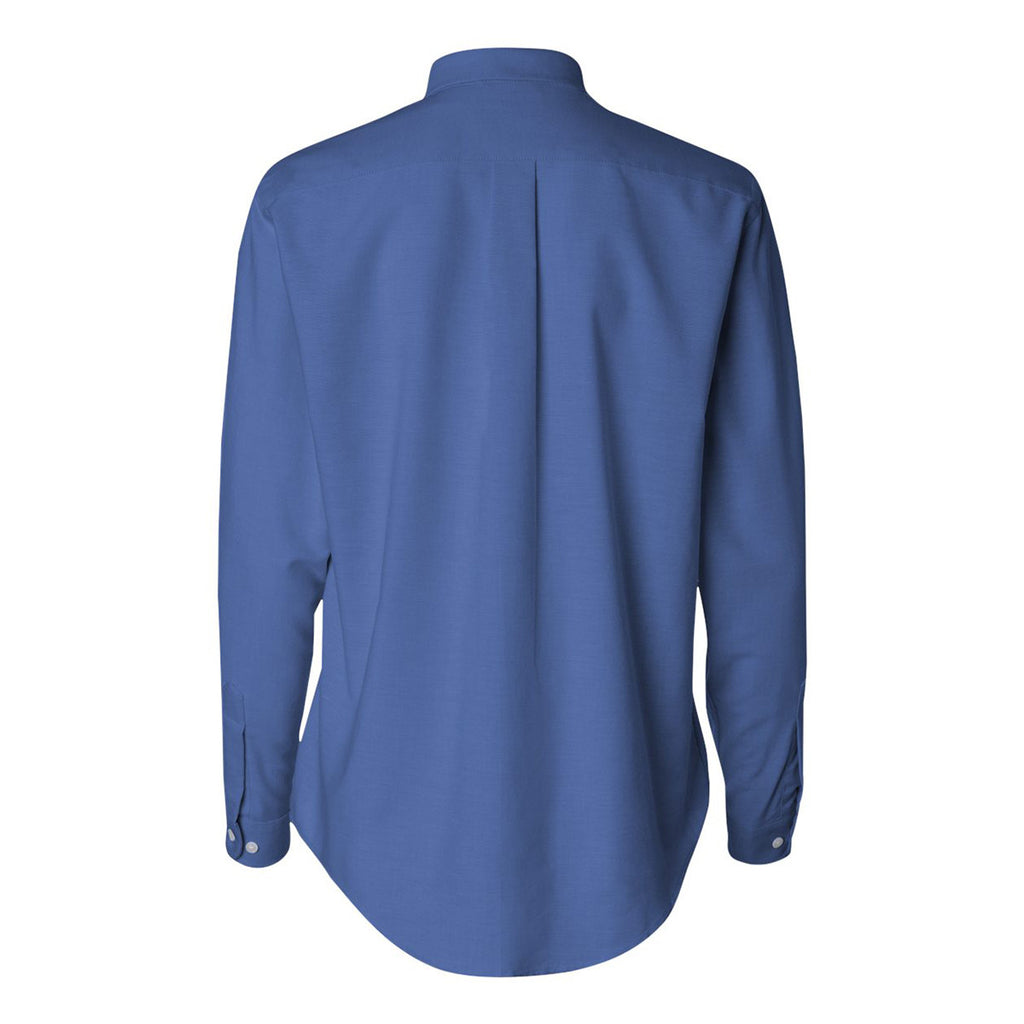 Van Heusen Women's English Blue Long Sleeve Oxford Shirt-Alpha Sized