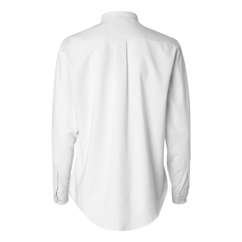 Van Heusen Women's White Long Sleeve Oxford Shirt-Alpha Sized