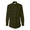 Van Heusen Men's Dark Green Long Sleeve Oxford Shirt-Alpha Sized