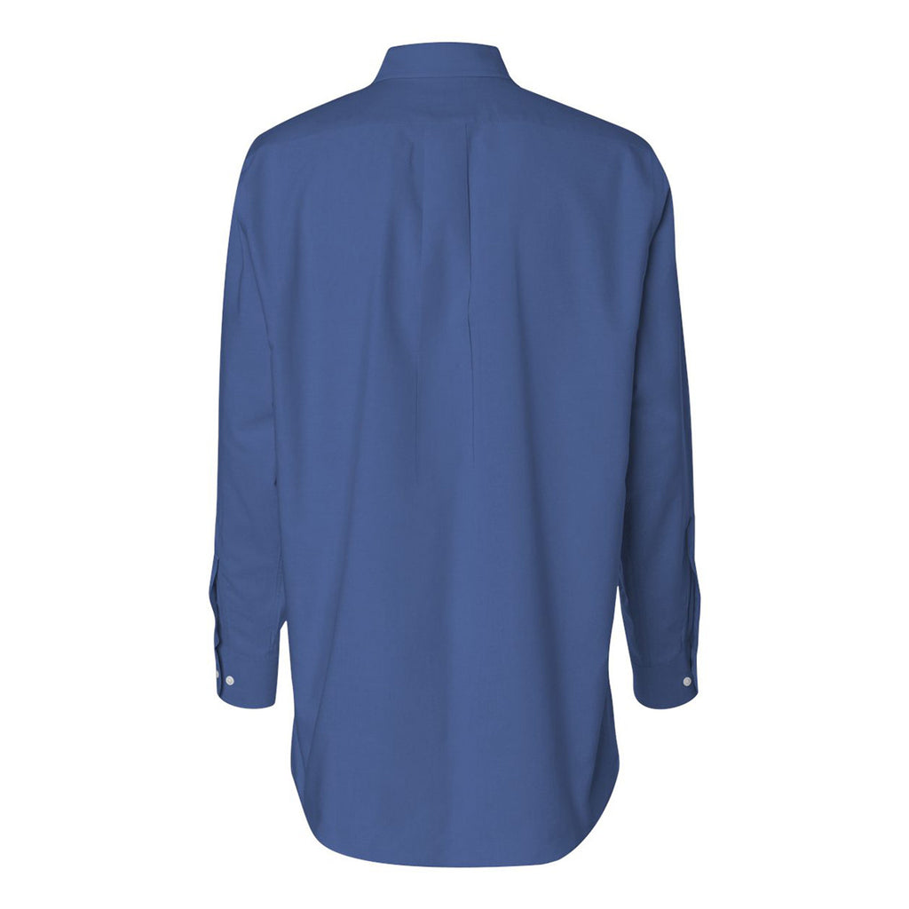 Van Heusen Men's English Blue Long Sleeve Oxford Shirt-Alpha Sized