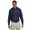 Van Heusen Men's Navy Long Sleeve Oxford Shirt-Alpha Sized