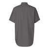 Van Heusen Men's Dark Grey Short Sleeve Oxford Shirt-Alpha Sized