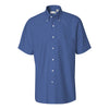 Van Heusen Men's English Blue Short Sleeve Oxford Shirt-Alpha Sized