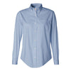 Van Heusen Women's Light Blue Pinpoint Dress Shirt