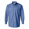 Van Heusen Men's Periwinkle Blue Silky Poplin Dress Shirt