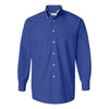 Van Heusen Men's Royal Blue Silky Poplin Dress Shirt